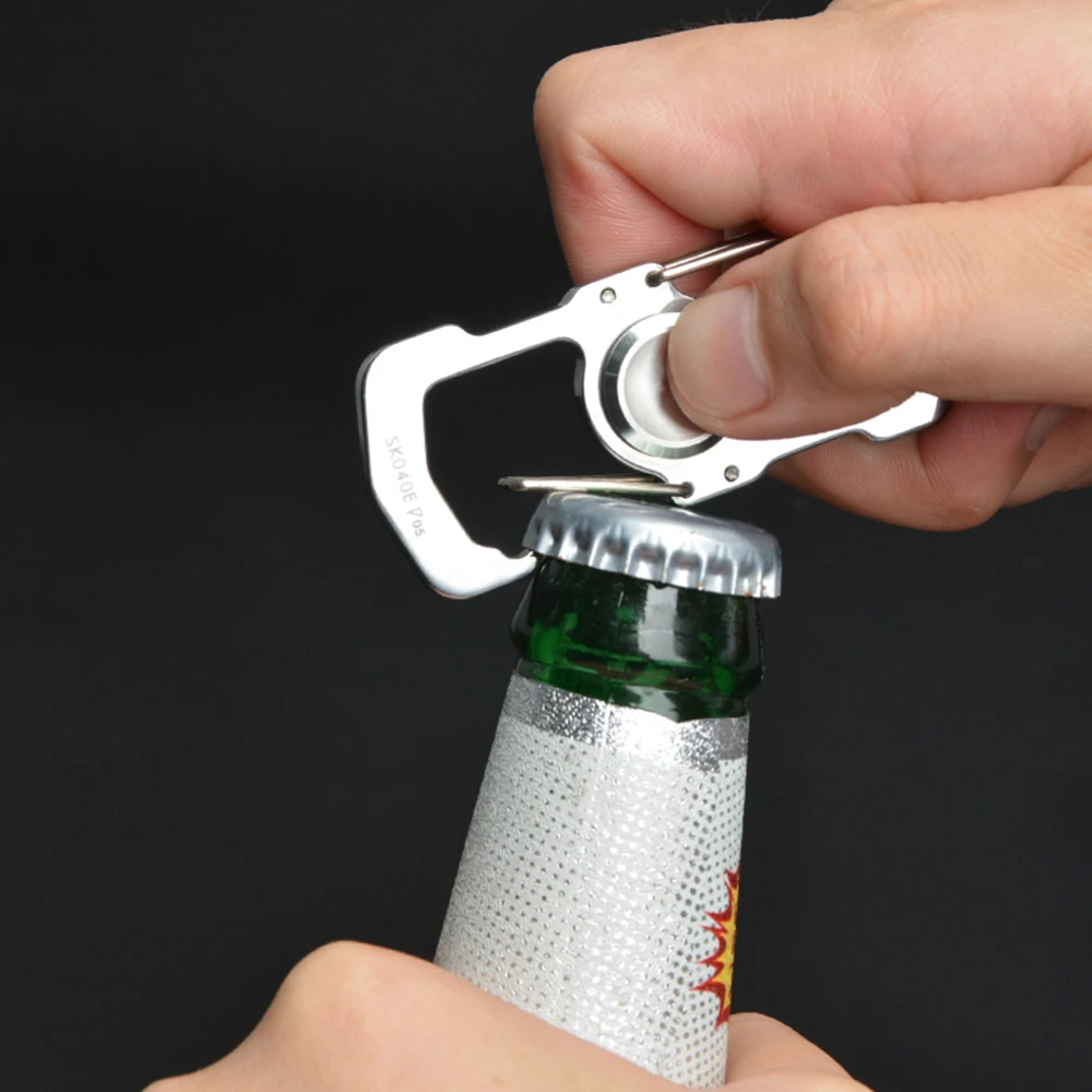 Многофункциональный Карабин брелок с шапочкой для снятия стресса подъемник