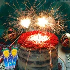 12 шт. Романтическая звезда в форме сердца Свадебная вечеринка на день рождения свеча украшение для торта