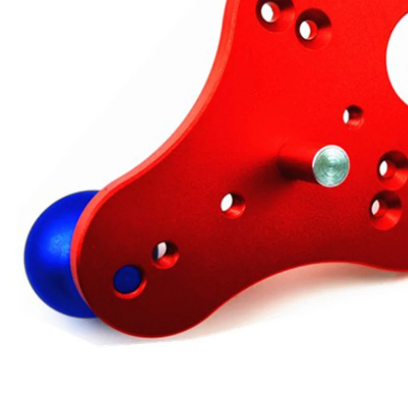 

Trimming Machine Bottom Plate Bakelite Milling Mounting Plate for Woodworking Trimming Slotted Chamfer(Red)