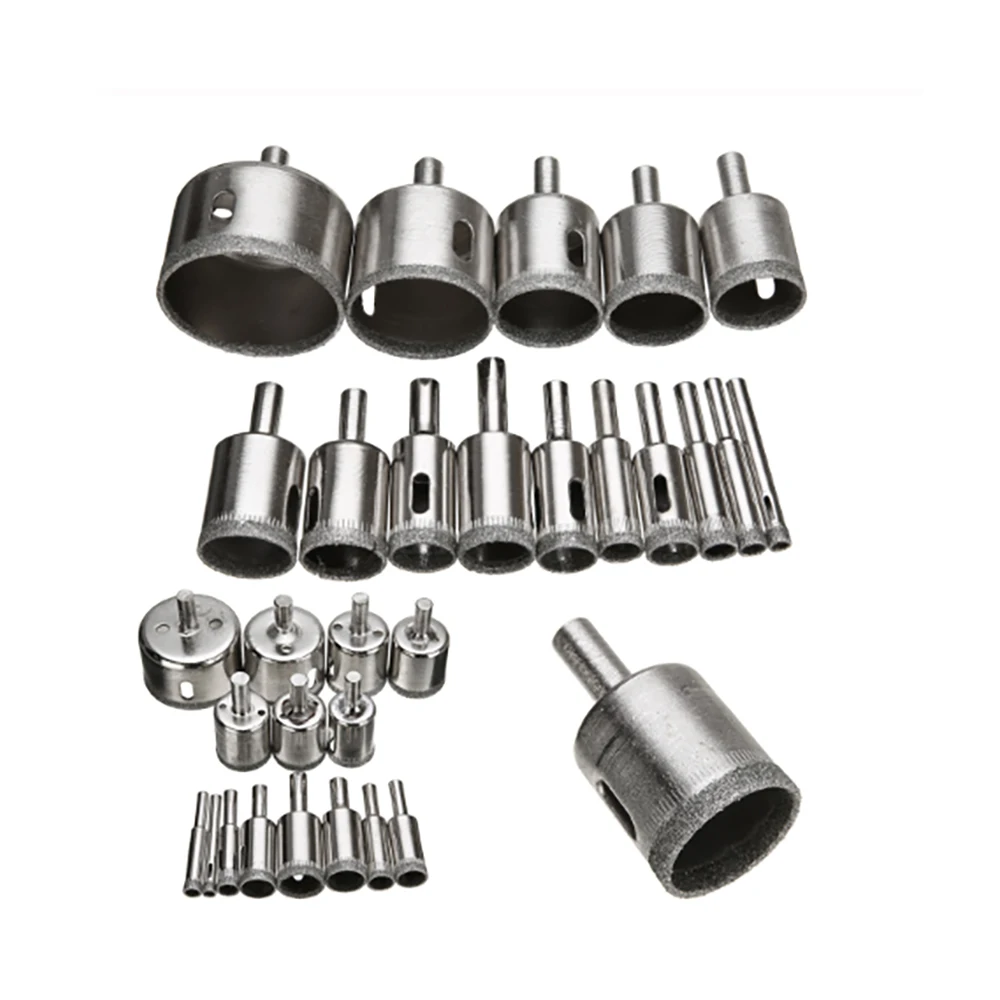 15 шт. мраморная Алмазная коронка пила сверло Сделано в Китае для 6 мм-50 мм стекла