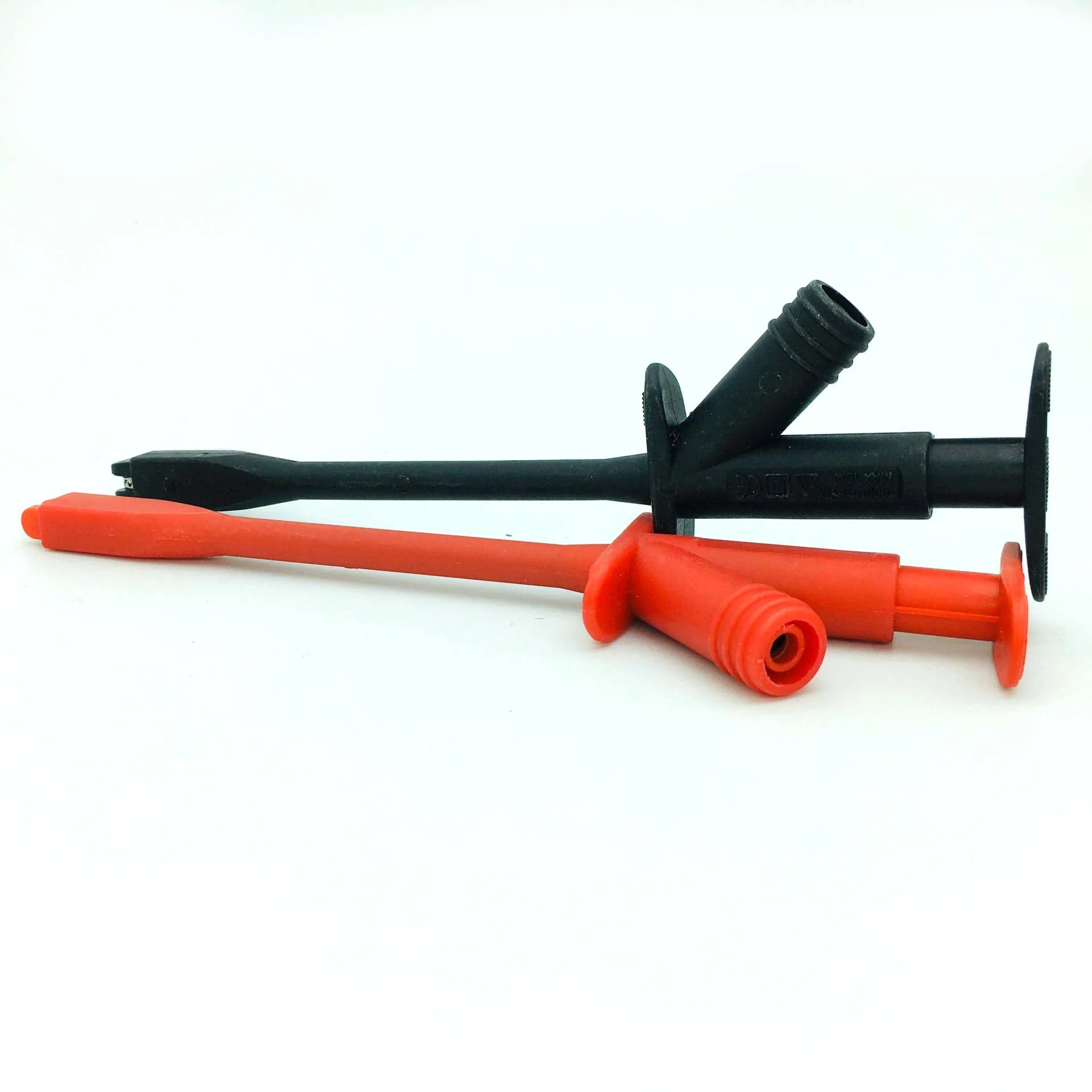 

4PCS 1000V CATIII Car Quick Test Hook Alligator Clip Professional Insulated High Voltage Testing Probe For 4mm jack Banana Plug