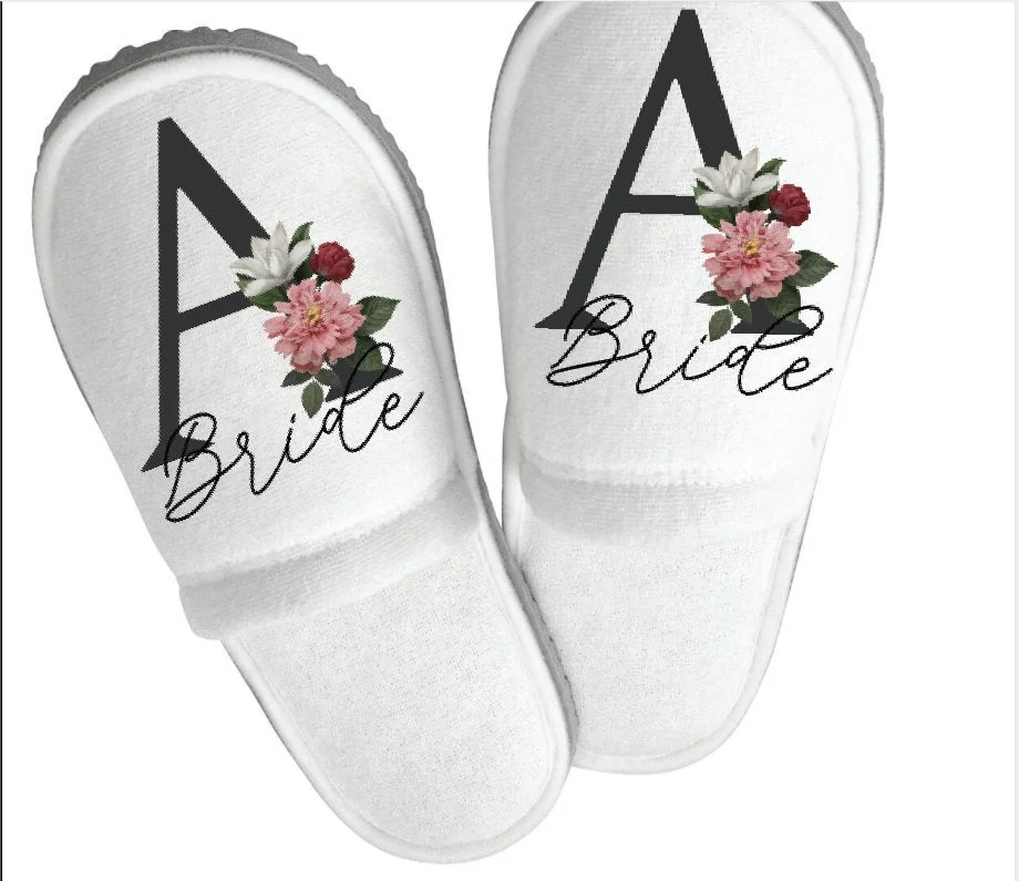 Индивидуальные цветочные тапочки для вечеринки на заказ невесты свадьбы подарки