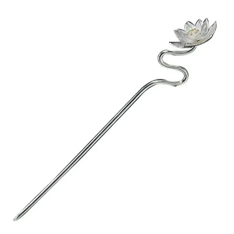 

Original design lotus tassel silver hairpin ancient style exquisite and elegant ladies Hanfu banquet party jewelry