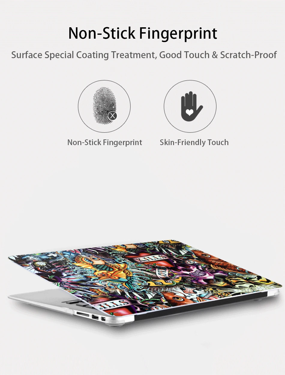 MTT чехол для ноутбука Apple Macbook Air Pro retina 11 12 13 15 дюймов с сенсорной панелью Жесткий Чехол сумка для ноутбука A1706 A1466 A1532