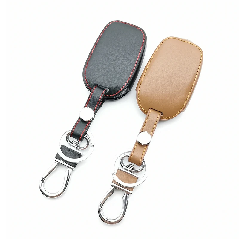 

High Quality Leather Car Key FOB for Renault Duster dacia Scenic Master Megane Logan Clio Captur Keyless Case Cover Protect