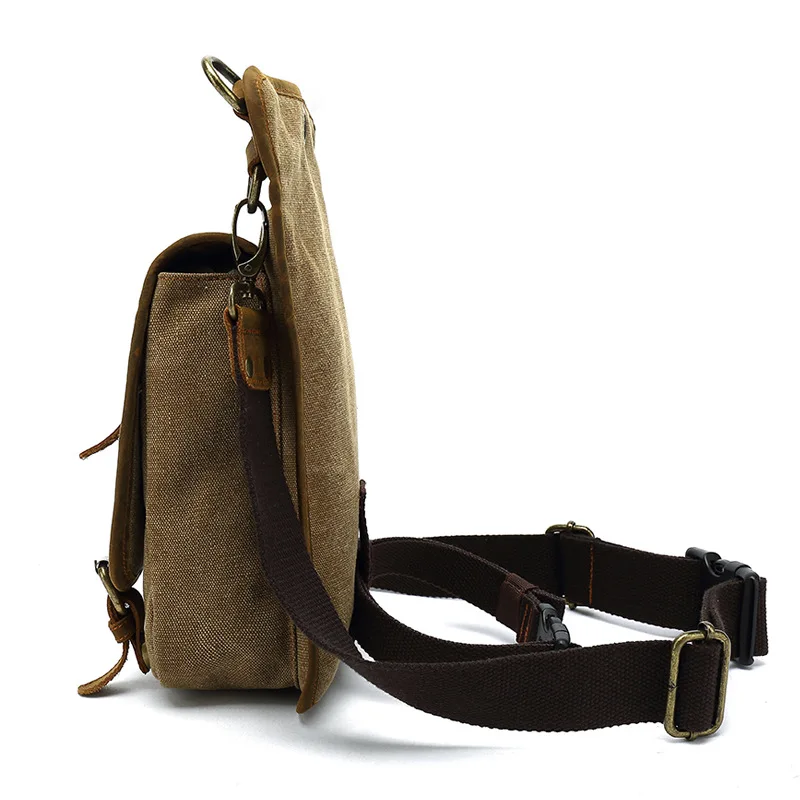 Outdoor cycling leg bag men's canvas fashion casual one-shoulder messenger bag new trend waist bag