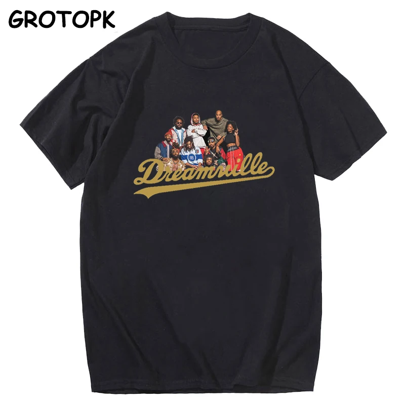 Мужская футболка Dreamville с принтом семьи J Cole модная мужская в стиле хип хоп виде