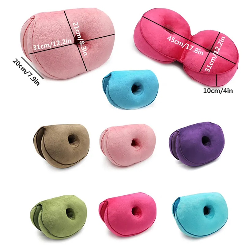 Двойная Удобная Подушка плюшевая подушка складывающаяся может храниться