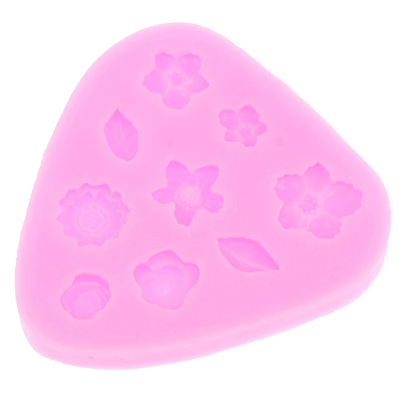 

Cartoon Flower & Leaf Silicone Fondant Soap 3D Cake Mold Cupcake Jelly Candy Chocolate Decoration Baking Tool Moulds