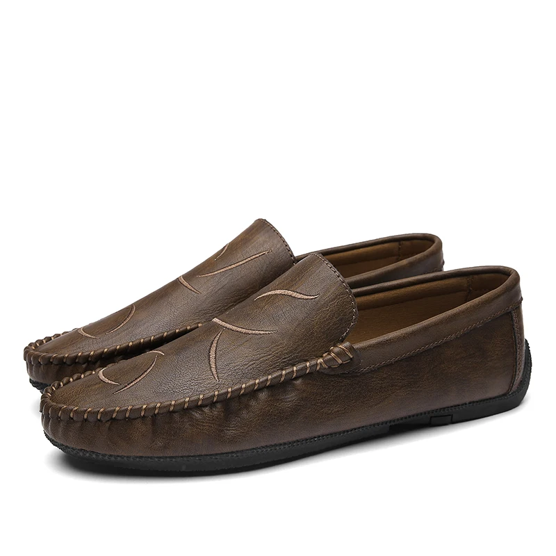 

Leather men's casual shoes fashion quality soft shoes lightweight casual shoes men's flat shoes breathable comfortable men's sho