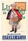 Лу Бисквит-маленький студент (Le Little Ecolier) -лекорир-рутил (Лу) рекламный Плакат Металлический жестяной знак
