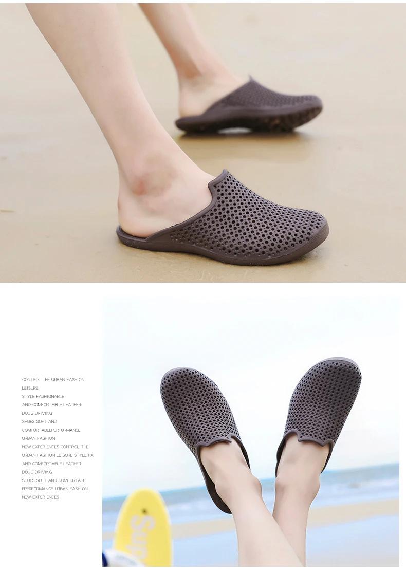 Оригинальные удобные мужские классические сандалии; летняя пляжная обувь; Вьетнамки; слипоны; садовая обувь на платформе; шлепанцы с эффектом омбре