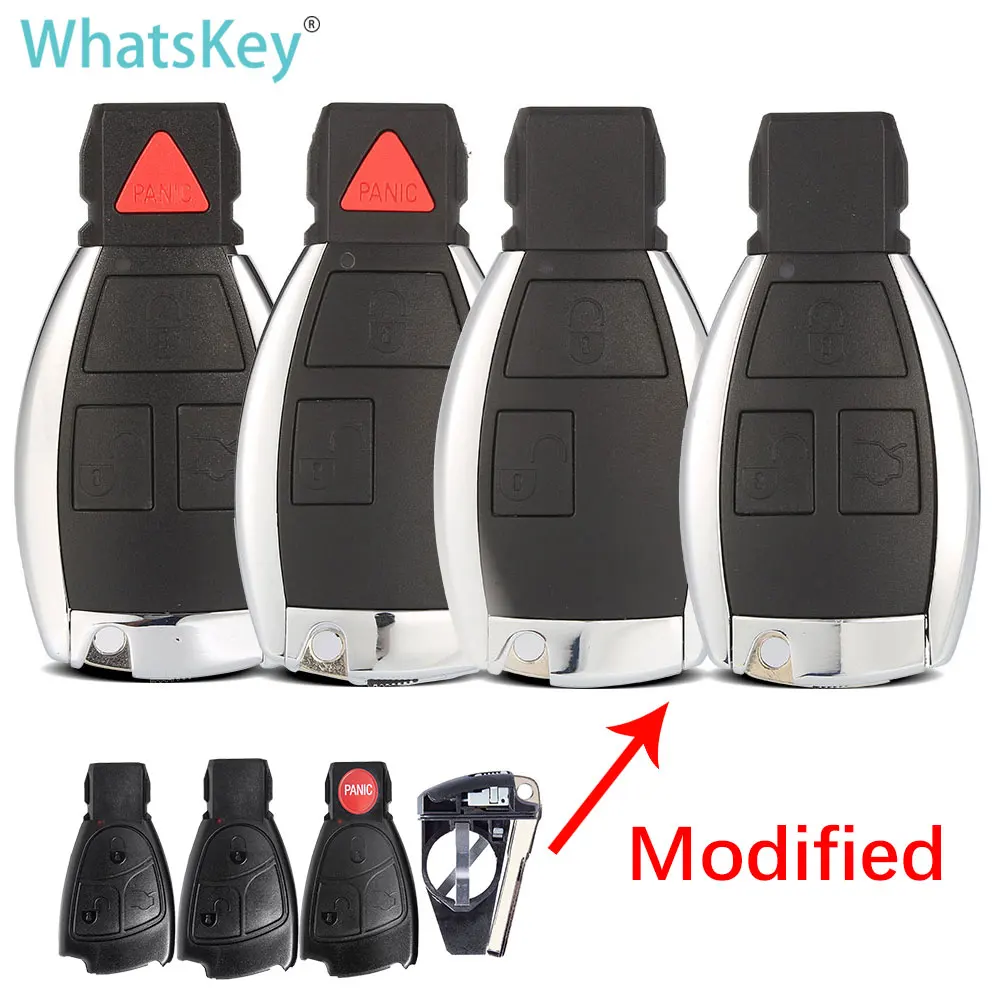

WhatsKey Remote Car Key Shell For Mercedes For Benz B C E ML S CLK CL W203 W211 S350 S320 E280 Modified Replacement Smart Key