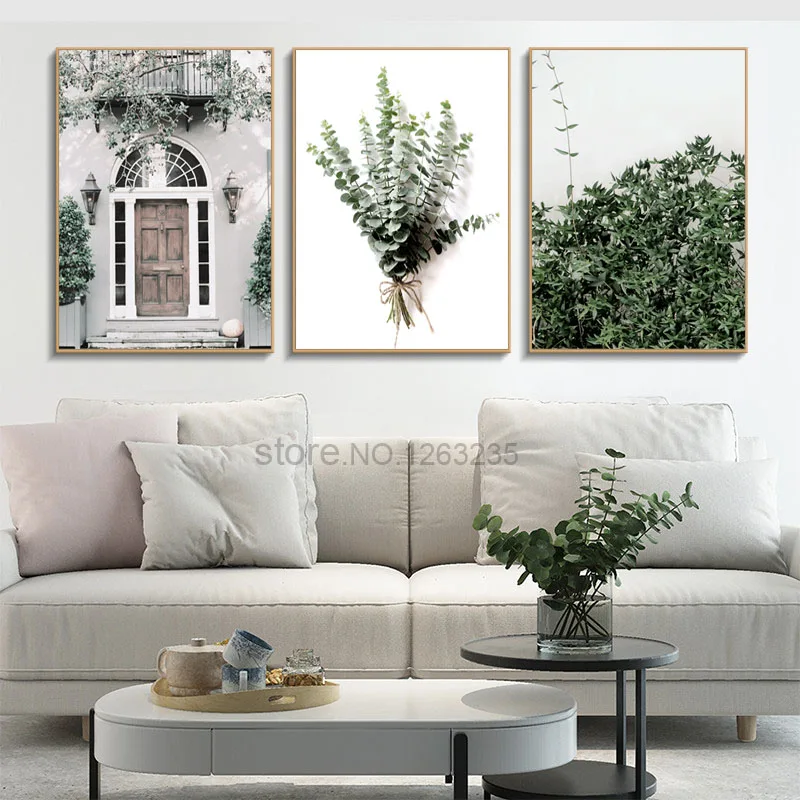 Альпинистское растение скандинавский постер листья для гостиной стены