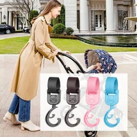 2pcs dual layers baby stroller hooks baby pram bag organiser hooking up cute bear 360 degree rotatable baby car seat accessories