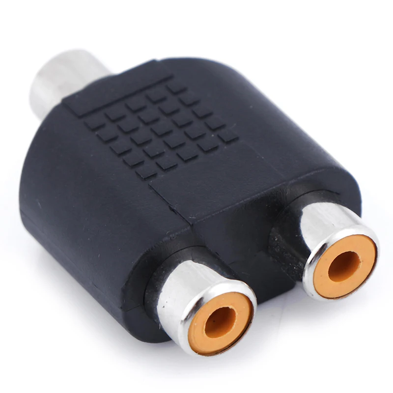 Новый 2 шт. аудио разъем адаптер штекер стерео RCA AV сплиттер мужчин и женщин кабель