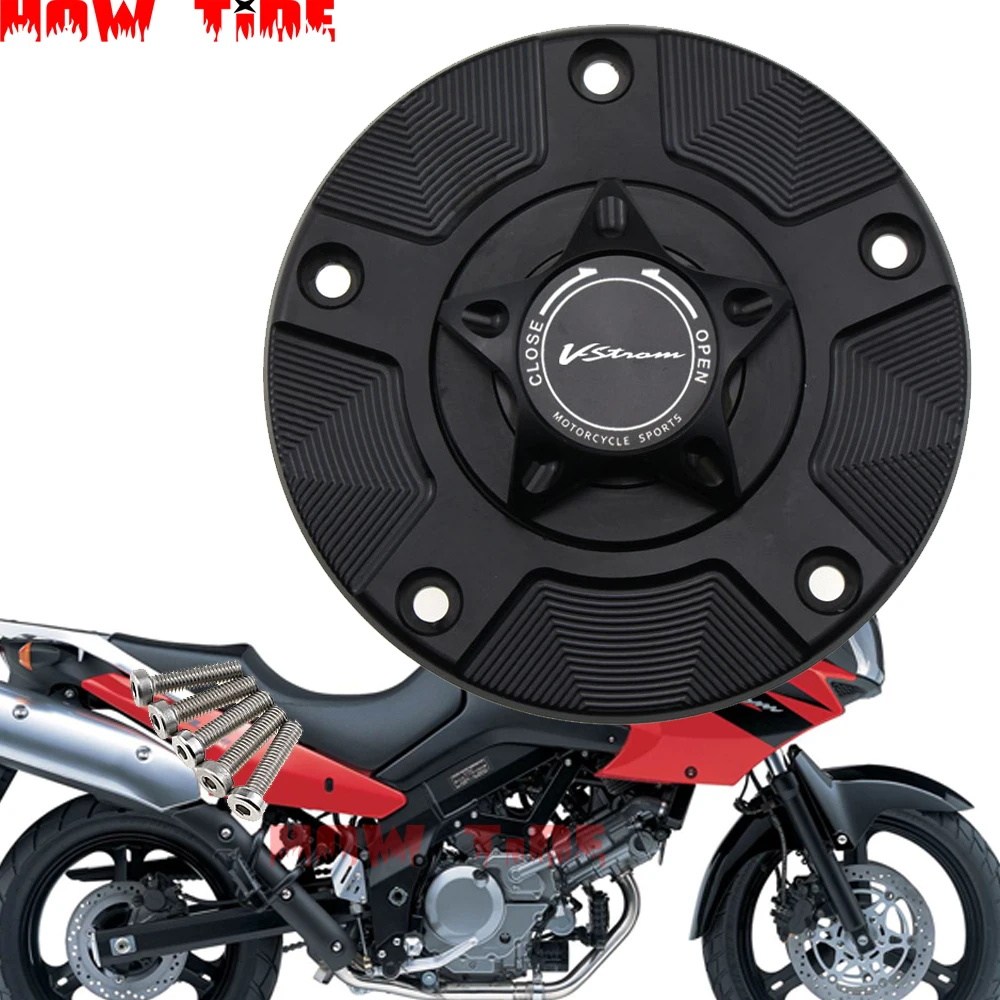 

DL650 Gas Fuel Tank Cap for SUZUKI DL 650 V-STROM 2012-2016 Motorcycle CNC Quick Release Cover