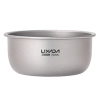 lixada titanium bowls 360ml480ml620ml710ml1000ml fruit vegetable dinner bowl plate food container for home outdoor camping