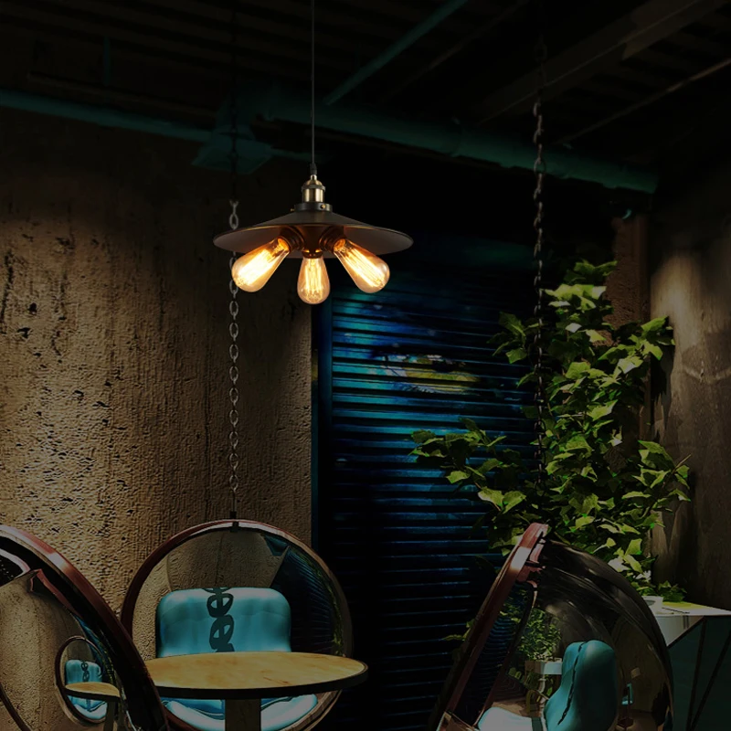 Лофт Винтаж Лампа Ретро Зонты Подвесные Светильники Кафе Паб Клуб Бар Ресторан