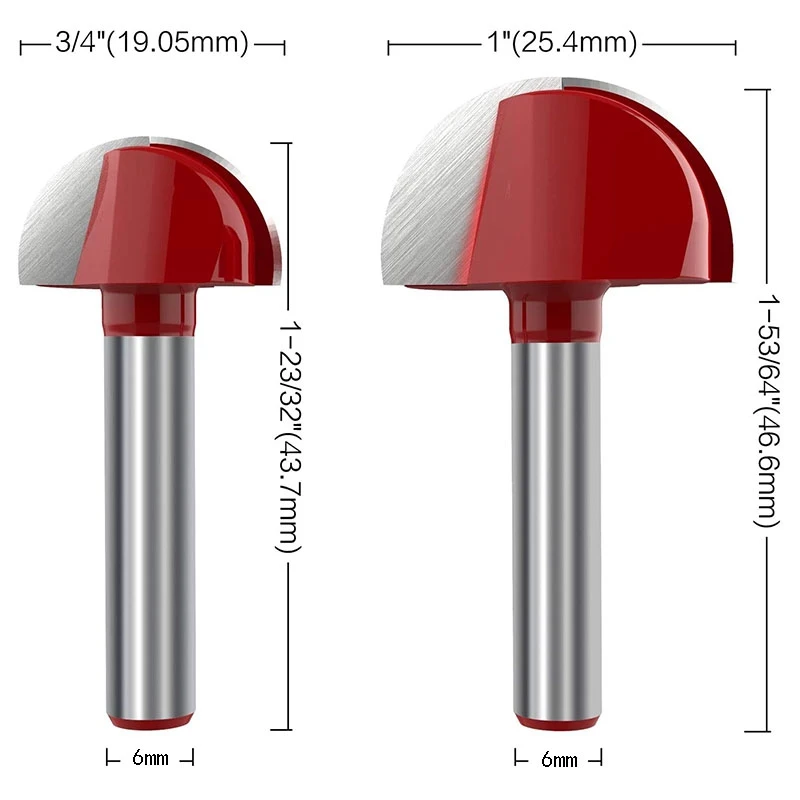 Розничная продажа 4 шт. 6 мм хвостовик бухта коробка фреза твердосплавный двойной