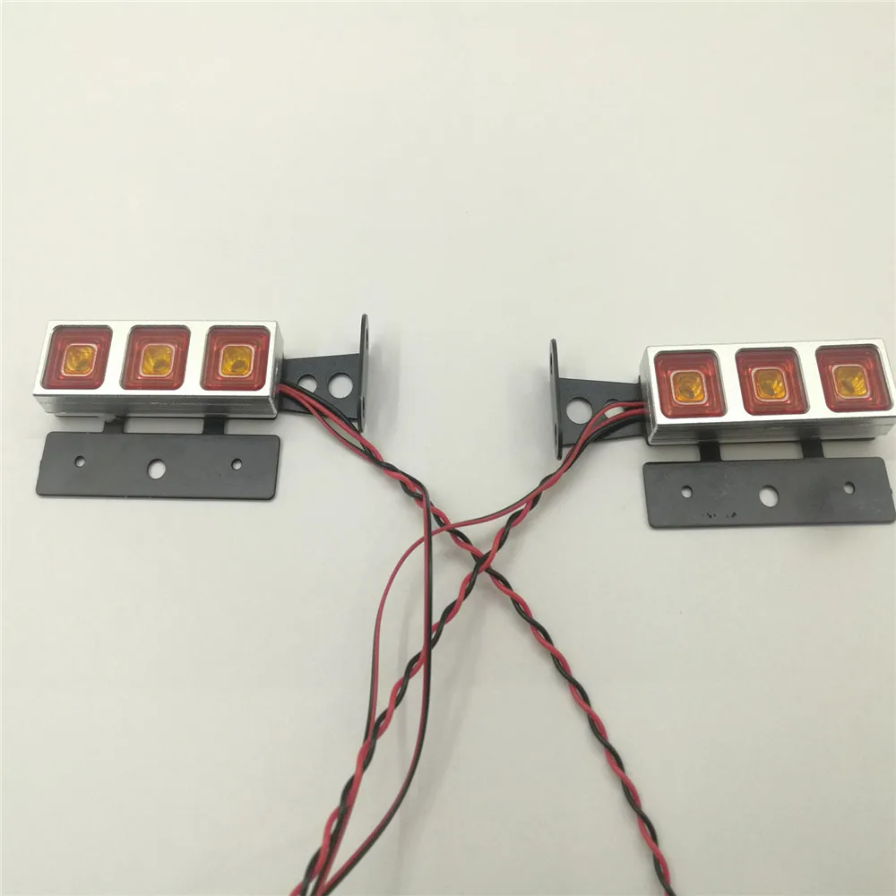 

Durable Aluminum Metal LED Tail Light Trailer Taillight for Tamiya Man 620 1851 3363 56352 RC Model Car Modification Parts