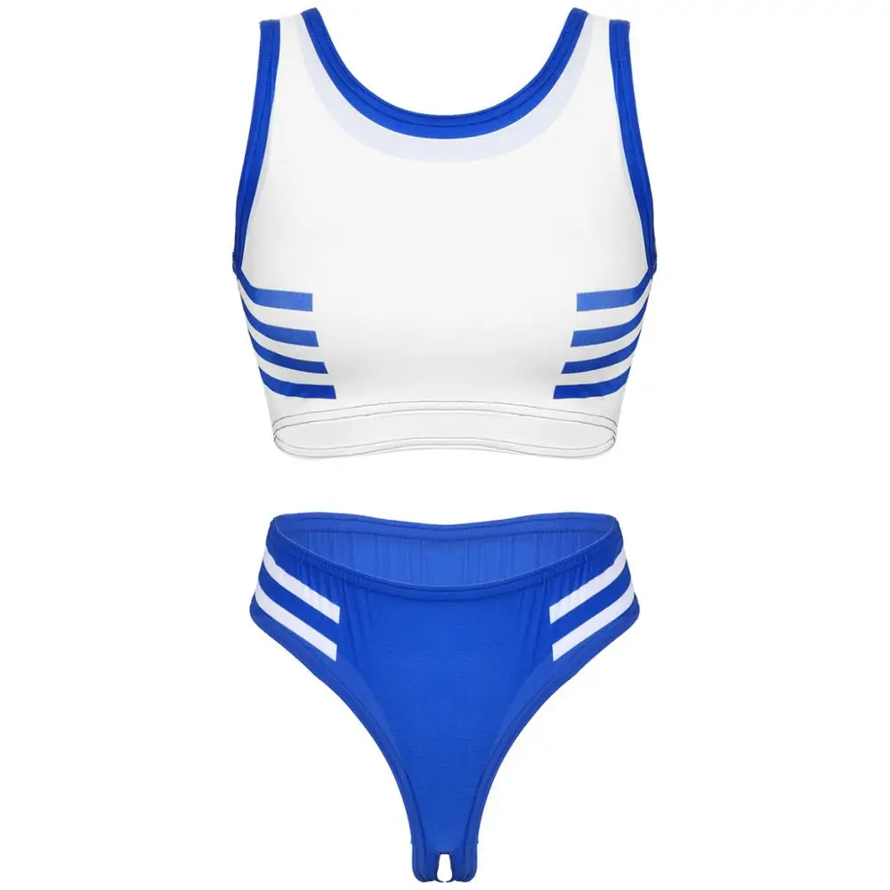 Женский Японский Школьный сексуальный костюм спортивное Эротическое нижнее