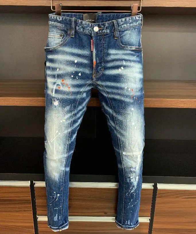 

2020 New Designer DSQUARED2 Denim Jeans Holes Trousers Pants Biker Jeans HOMME Ripped Jeans COOLGUY D2 Jeans Men Pants A371