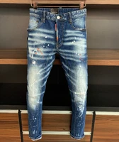 2020 new designer dsquared2 denim jeans holes trousers pants biker jeans homme ripped jeans coolguy d2 jeans men pants a371