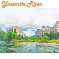 yosemite river picture diy painting by numbers for adults beautiful scenery oil painting on canvas unique gift home decor