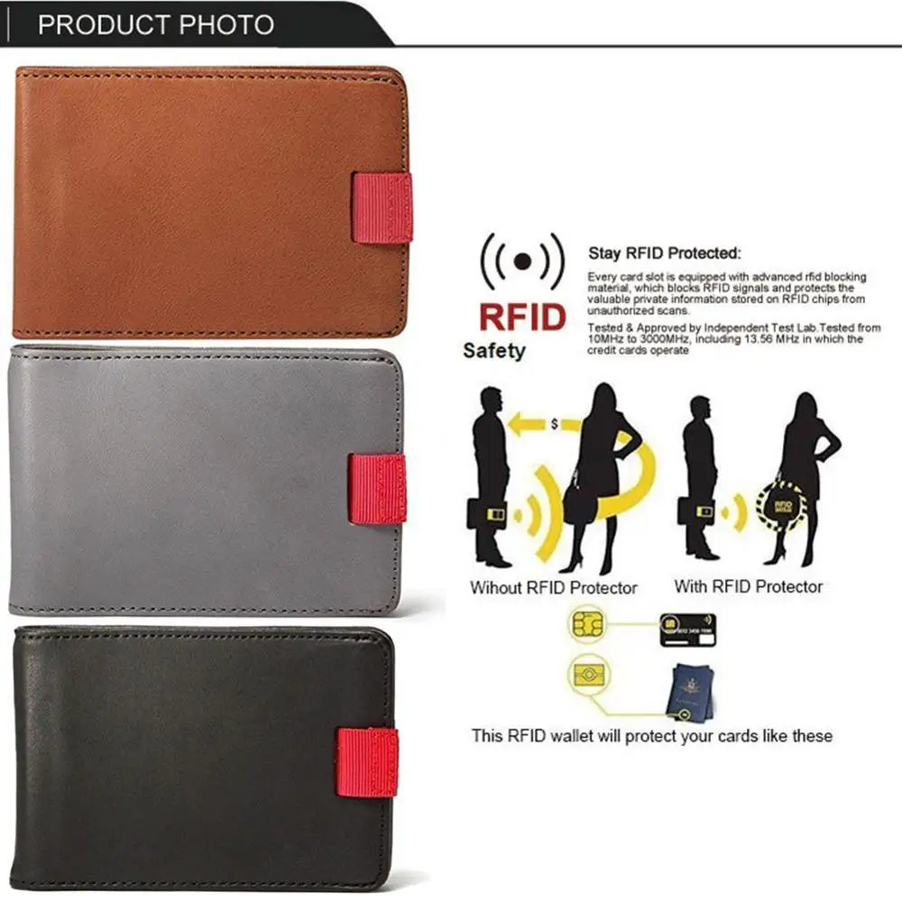 1 шт. ручной работы RFID Блокировка Geniue кожа 12 карт и 30 купюр-тонкий выдвижной