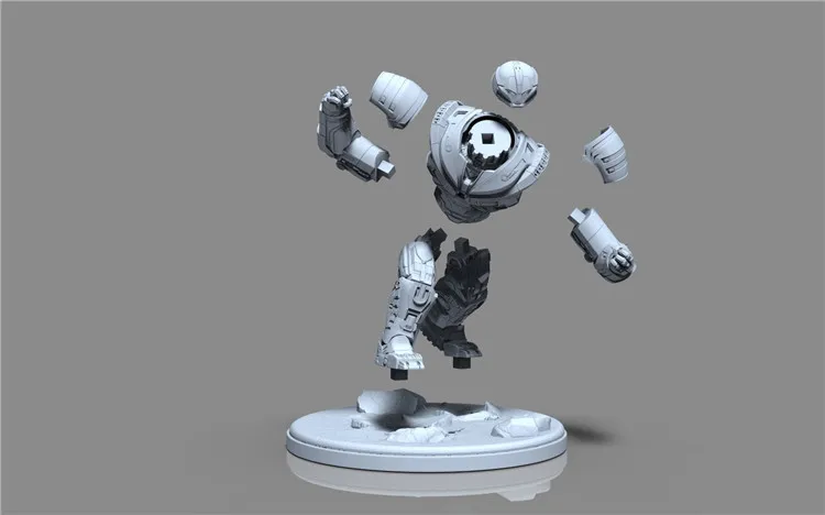 Халк 3D печать файл для ЧПУ вырезка рельеф Гараж Комплект Модель маршрутизатор STL