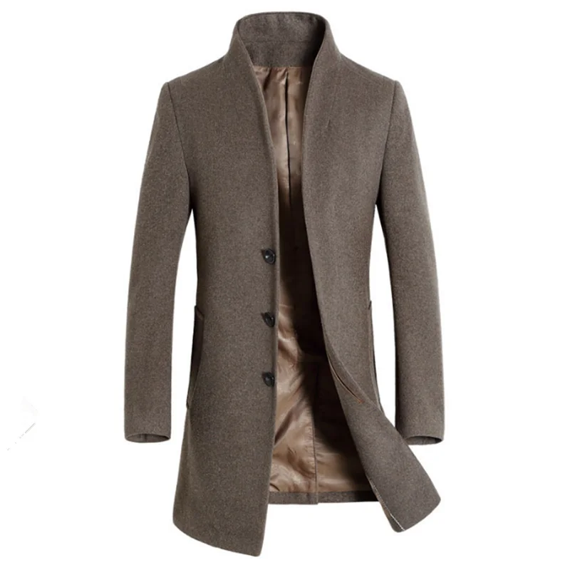 

2020 Autumn Winter Long Coats Business Thickening Casaco Masculino Sobretudo Jaqueta Erkek Giyim Abrigos Mens Clothing Masculina