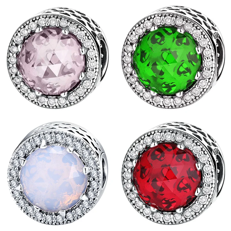 Дизайнерский браслет из стерлингового серебра 925 пробы плавающие амулеты бусины