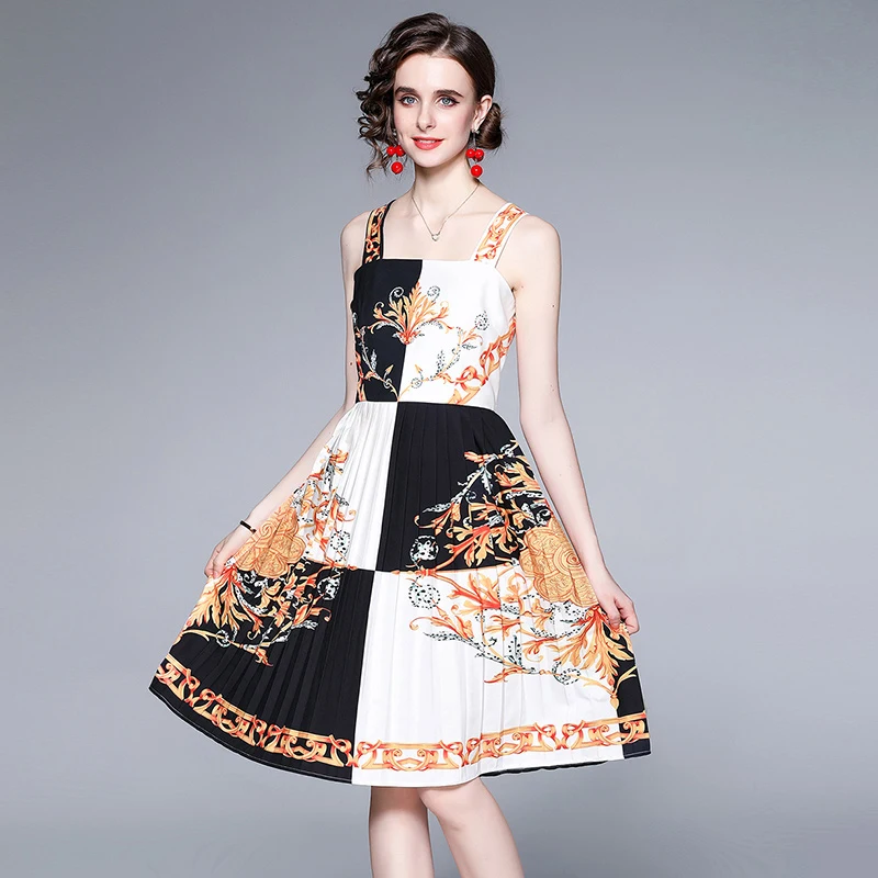 

Women's Summer Prom Dress European Casual Stand-up Collar Lace-up Printed Long-sleeved Short Dress New Female Slim Dresses X129