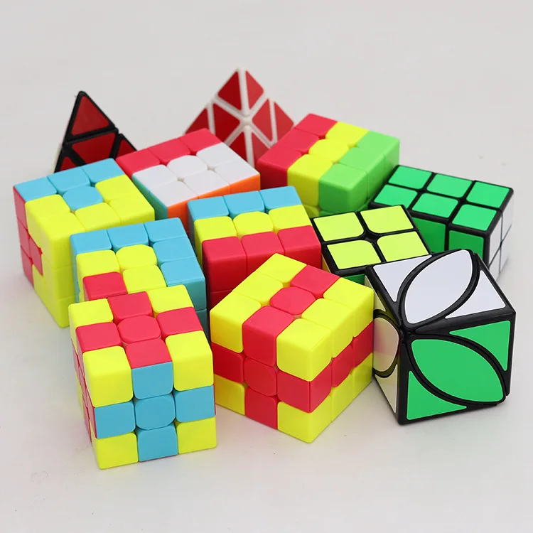 Qiyi Mini Cubo Magico Единорог пудинг Плющ бугристый сэндвич маленькая красная шапка