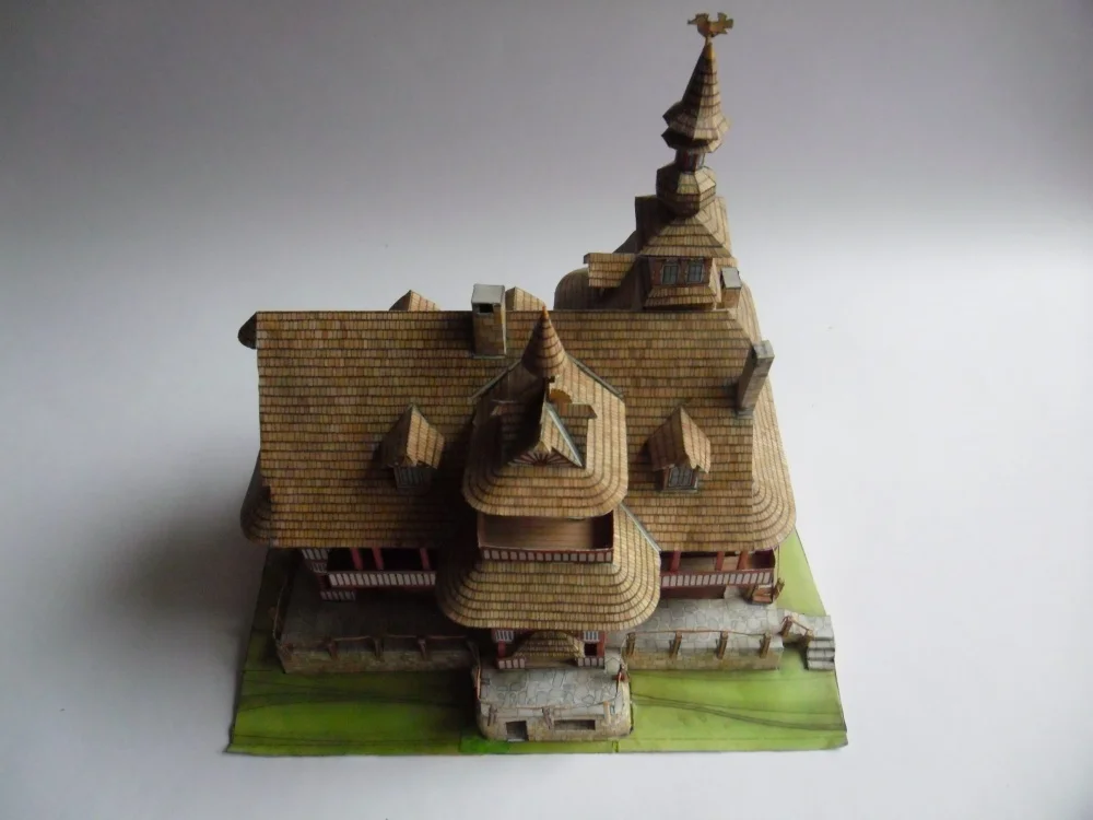 3D пазл из бумаги строительная модель игрушка Чешская Республика Beskid Mountain Hotel Mamenka