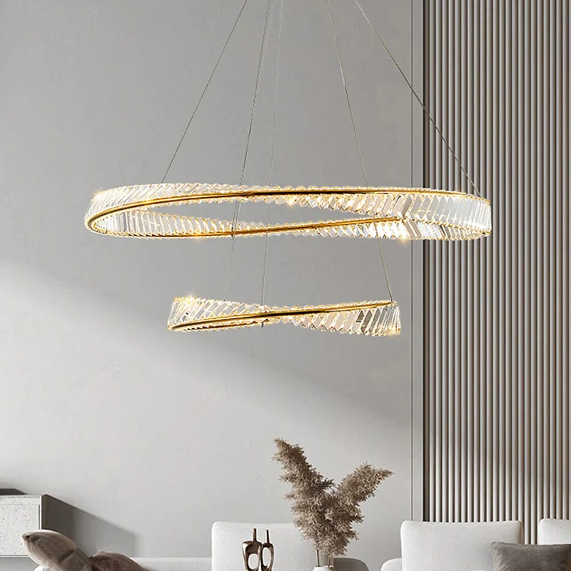 

Simple Led Crystal Pendant Lights For Living Dining Room Bedroom Chandeliers Home Decor Indoor Lighting Suspension Design Lamps