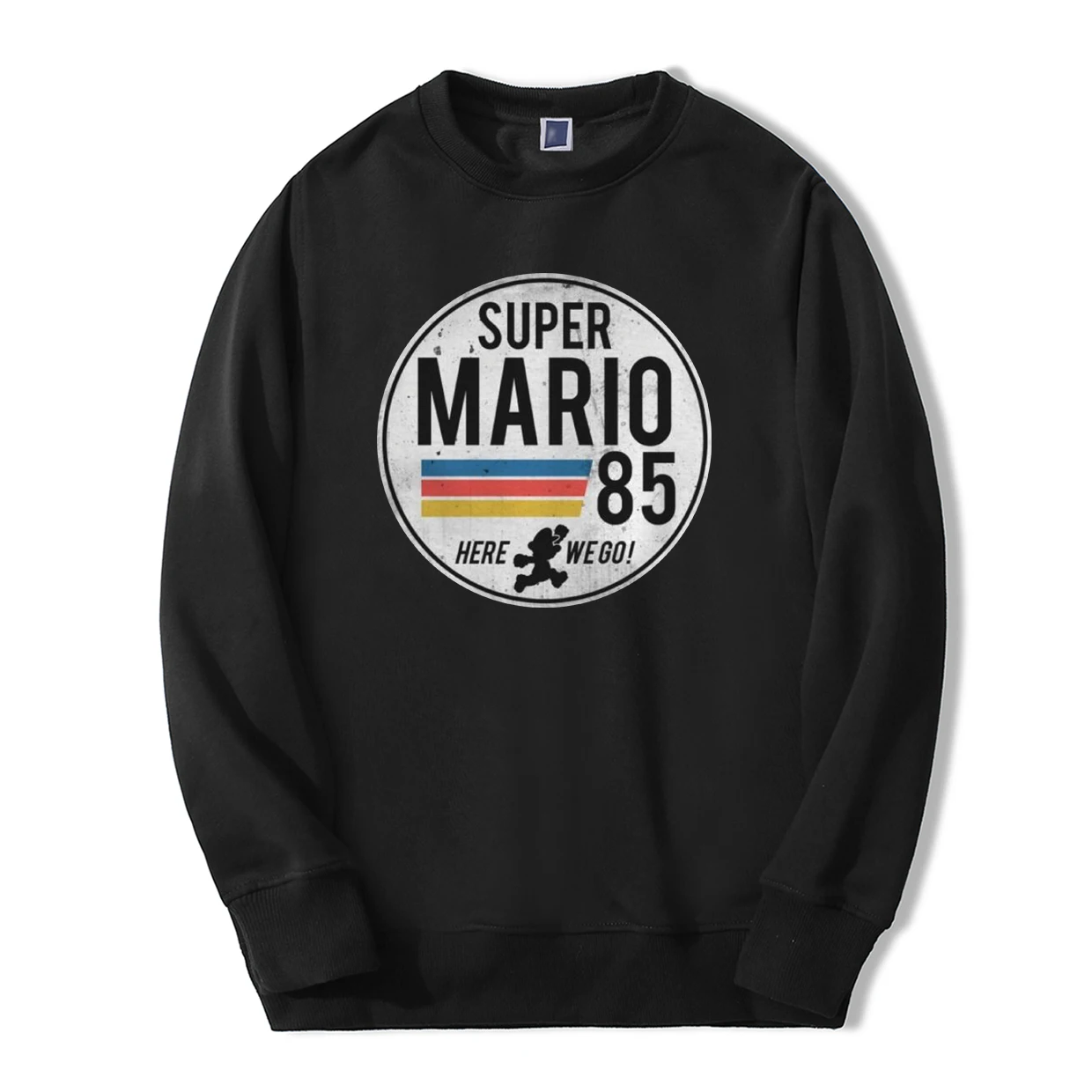 Свитшот мужской в стиле Super Mario 85 модная кофта с капюшоном повседневный