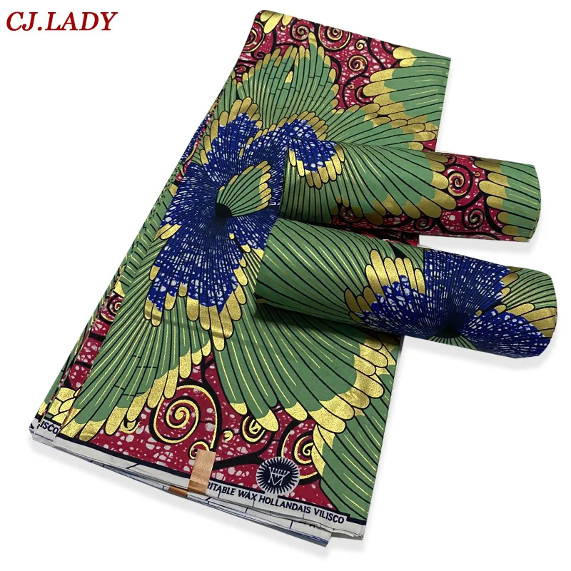 

Ткань воск Африканский ткань восковая печать хлопок 100% для шитья лоскутный материал 2021 Анкара ткань Африканский настоящий восковой Принт 6 ...