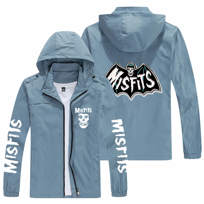 

Куртка Misfits Мужская и женская с капюшоном, Модная тонкая уличная спортивная рубашка на молнии, Повседневный Кардиган с принтом, 2021