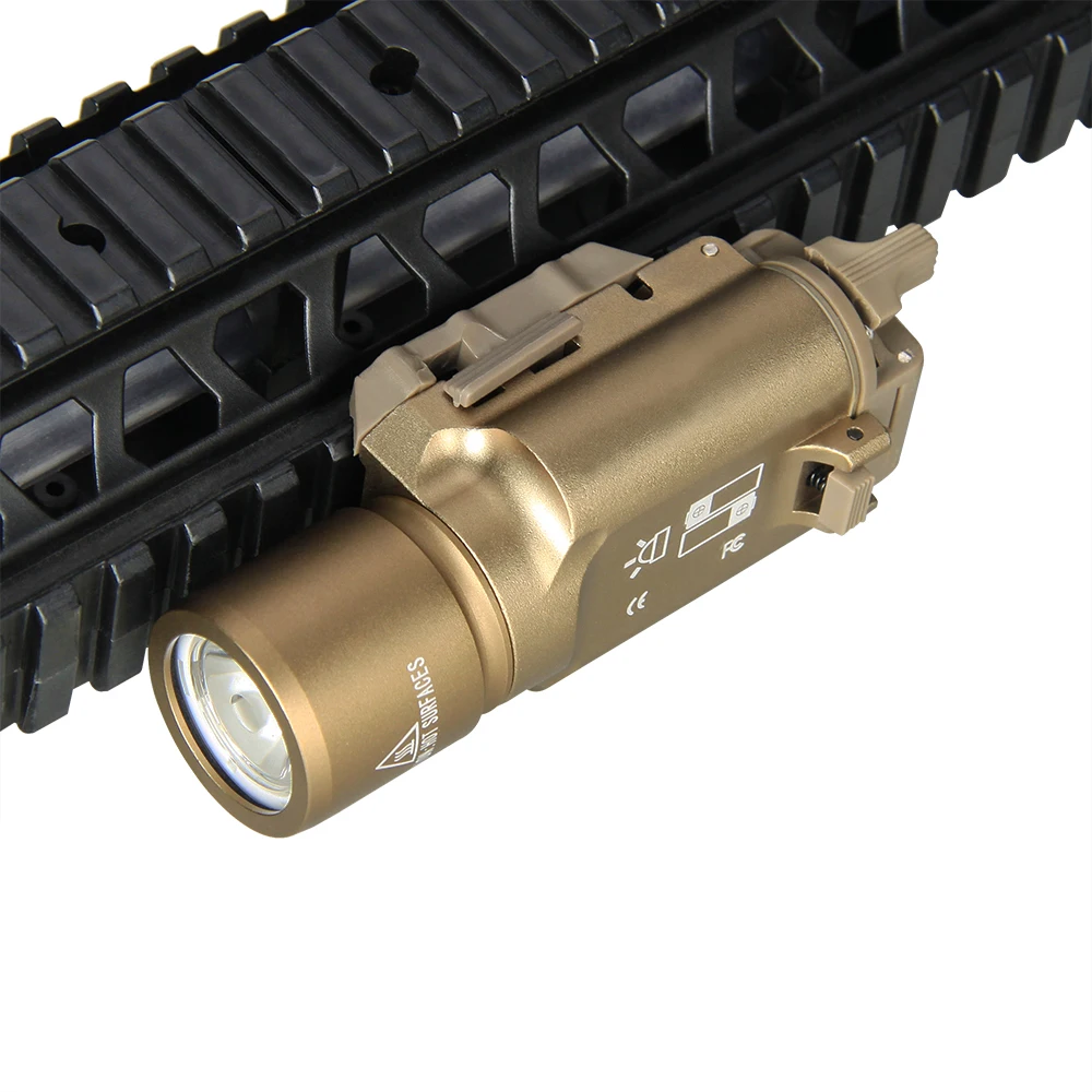 Тактический фонарь Surefire X300 светодиодный фонарик CR123A пистолет страйкбол с