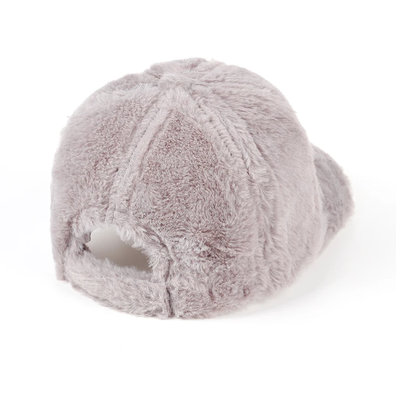 

Women Winter Baseball Cap Wool Thicken Warm Casual Cute Elegant Cap Solid Casual Fashion Sports Trucker Korean Snapback Bone Cap