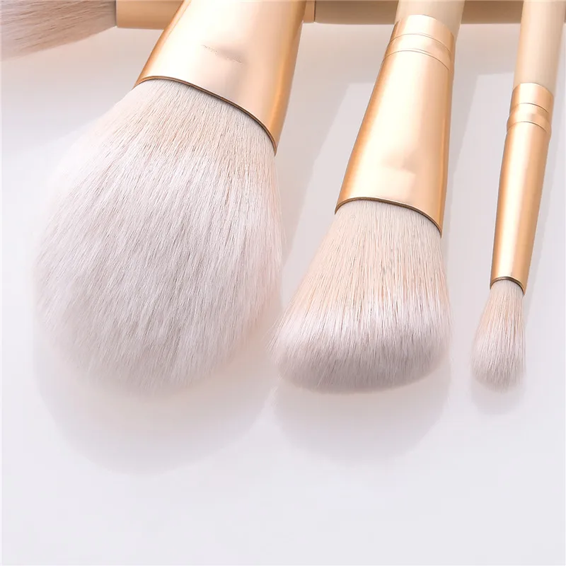 

10PCS Makeup Brushes Set High Quality Wood Handle Eyeshadow Big Flame Blusher Micro make up Brush kit Powder Foundation