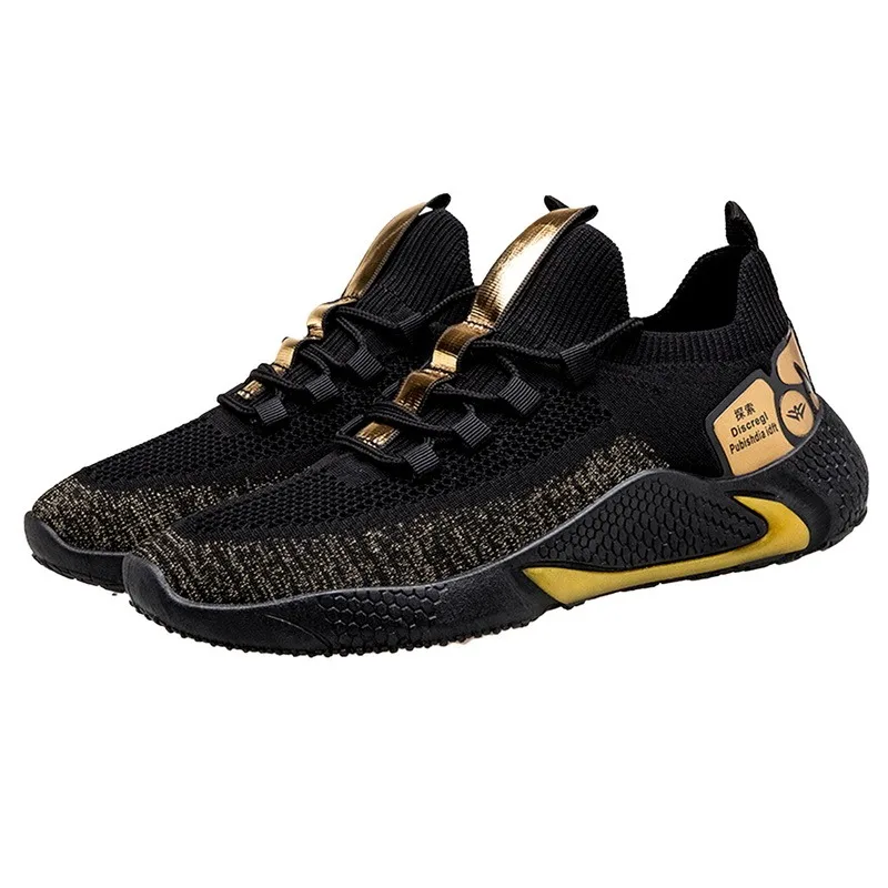 

Men Black Light Running Shoes Tennis Male Sneakers Sports Trainers Men Outdoor Breathable Confortable High Quality Camp Shoes