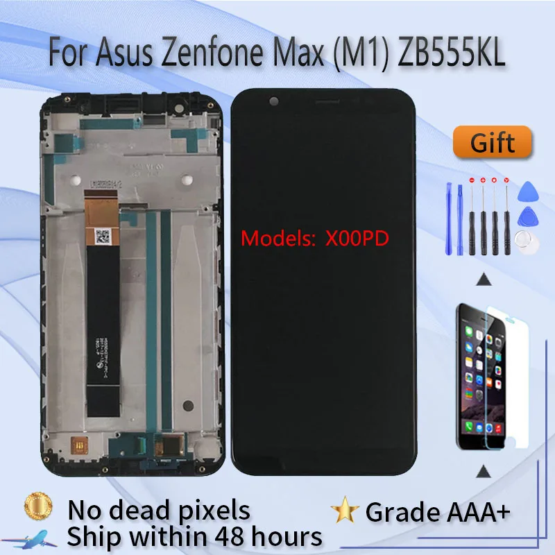 Дисплейный модуль для Asus Zenfone Max (M1) черный|Экраны мобильных телефонов| |