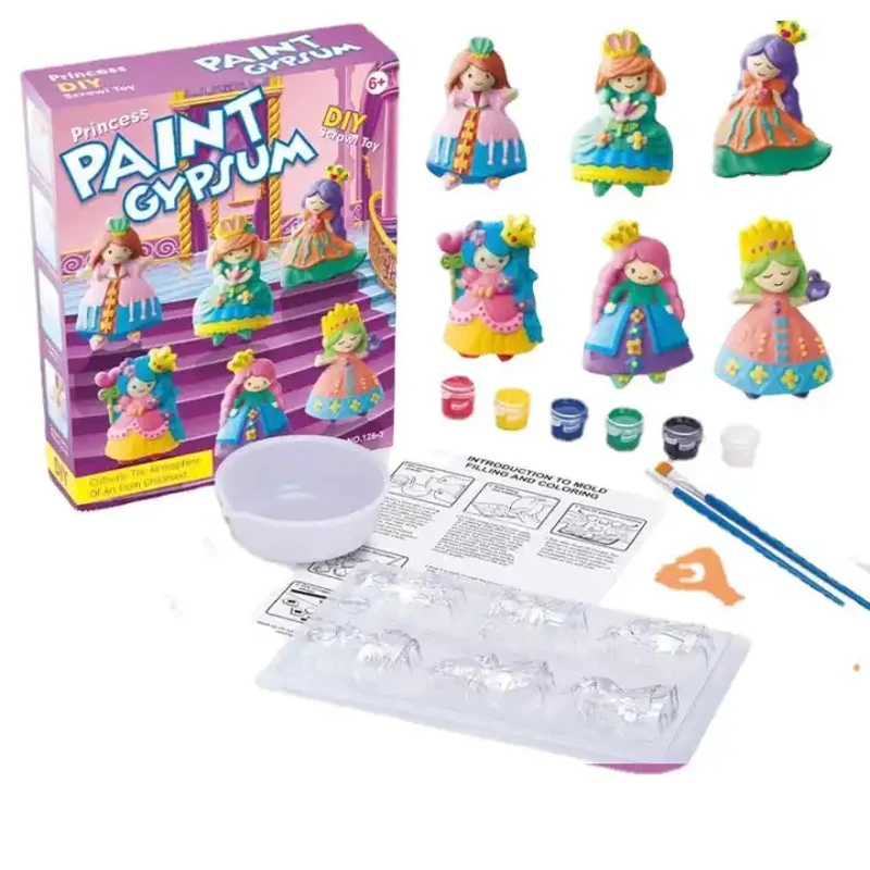 

Children's Toys Plaster Crafts Set Creative Handmade Toys Graffiti Crafts Painted Plaster Doll Crafts Painting Sets