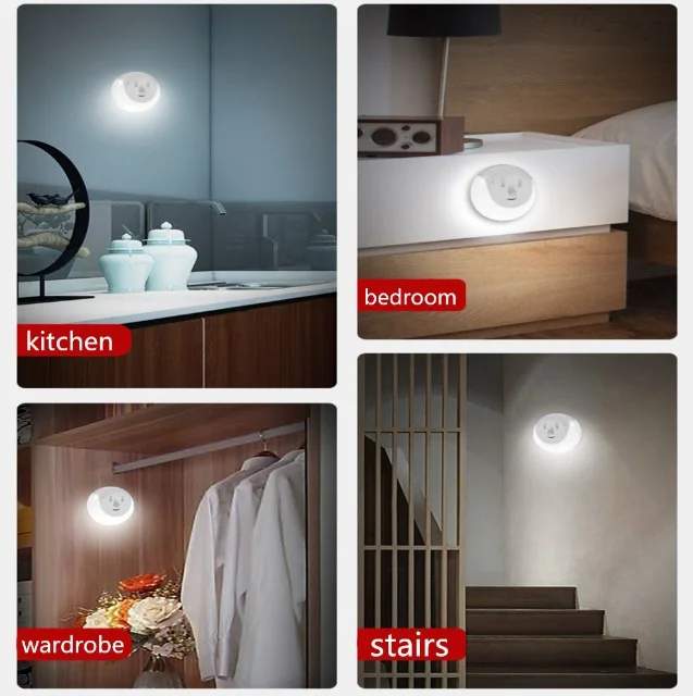 

AMYGOJJ Night Light Human Body Induction Magnetic Usb Rechargeable Light