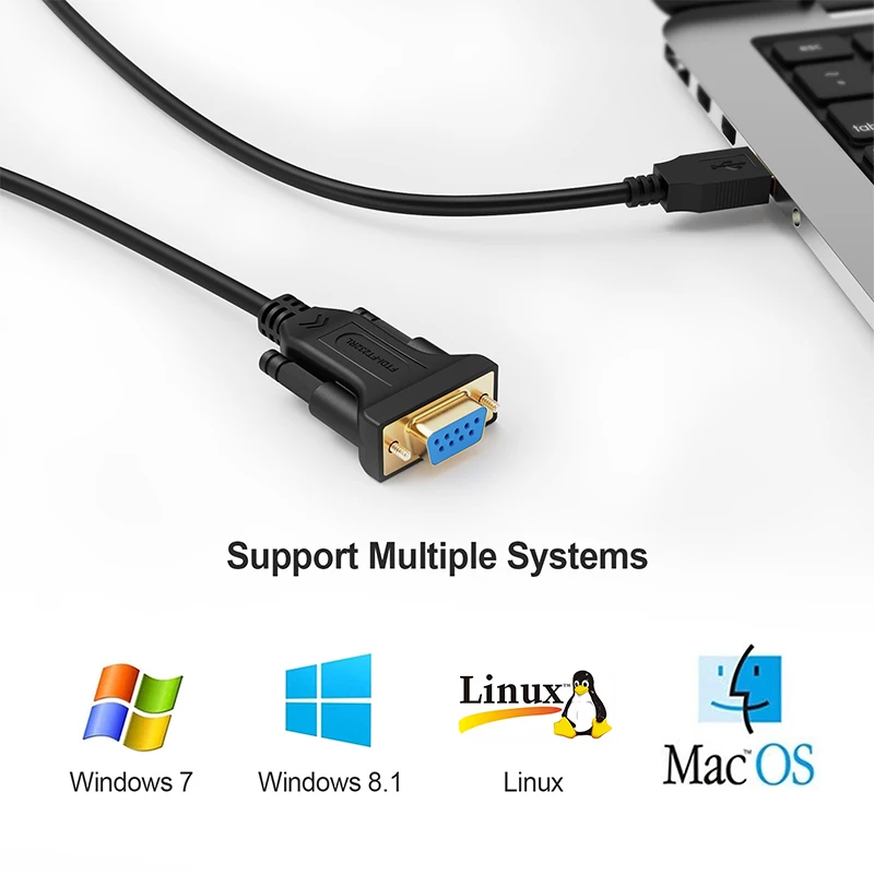 Кабель-преобразователь Cablecreation USB в разъем RS232 DB9 последовательный кабель