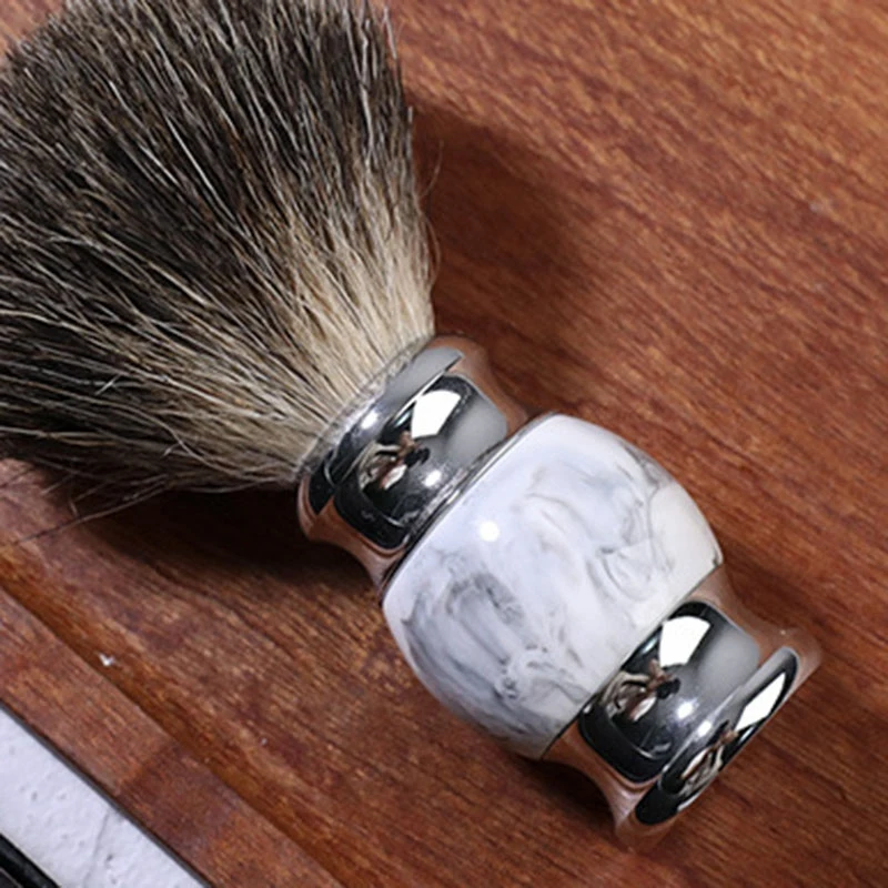 

Pure Badger Hair Beard Brush Shaving Cream Foam Brush Chinese Style Retro Pattern Soft Hair Brush for Man