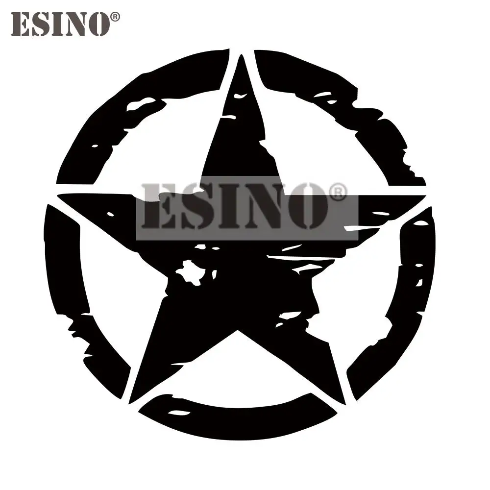 Стайлинг автомобиля модный стиль звезда армии США ПВХ 3D резьба украшение